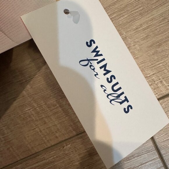 SWIMSUITS FOR ALL WOMENS SIZE 28 ONE PIECE BATHING SUIT TEAL AND NAVY NEW - Picture 4 of 9